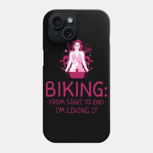 Biking: Loving It, Cyclist Phone Case