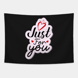 Valentine's Day Stickers - Just for You Tapestry