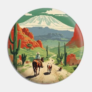 Tacambaro Michoacan Mexico Vintage Tourism Travel Retro Pin