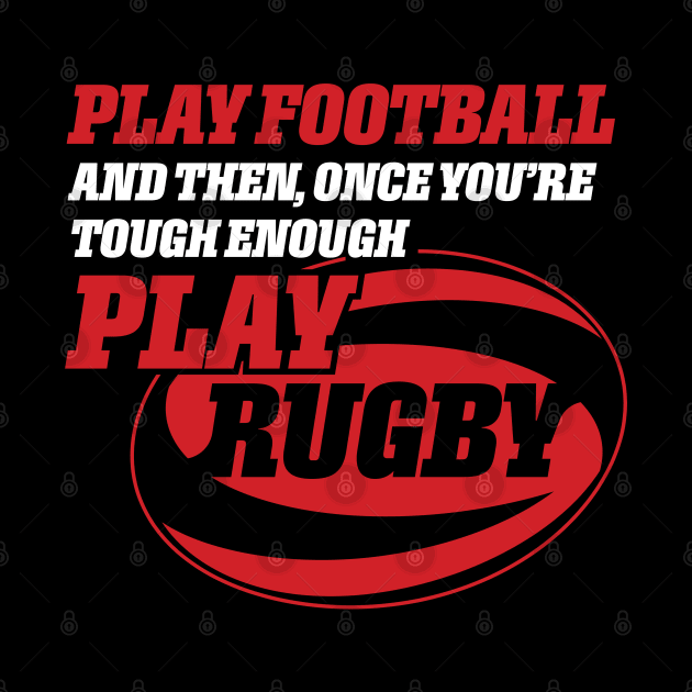 Funny Play Rugby Design by Vector Deluxe