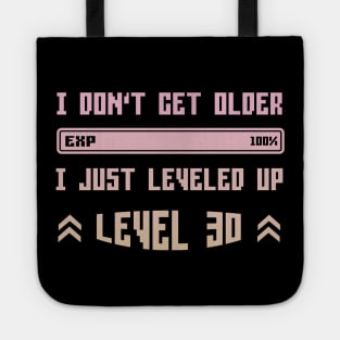 I Leveled Up 30th Birthday Funny Gamer Gaming Gift Idea Tote