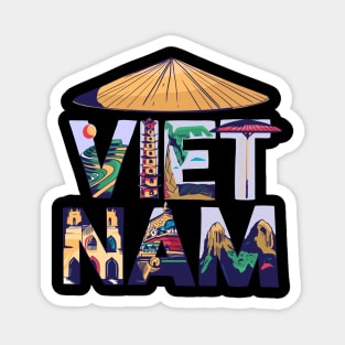 Vietnam Southeast Asia Souvenir Holidays in Paradise Gift Magnet