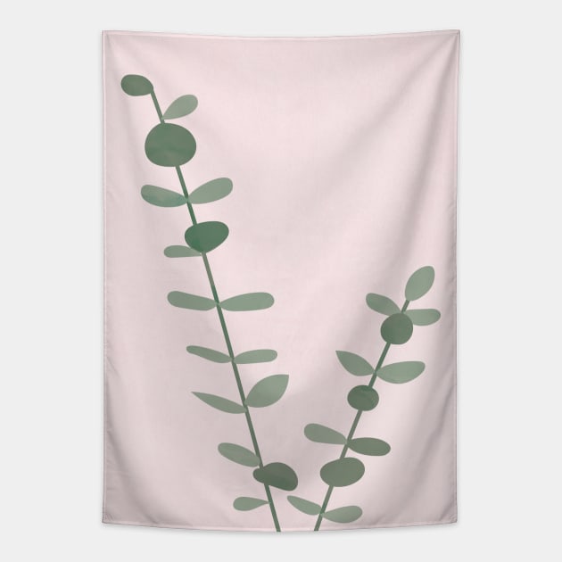 Modern Eucalyptus Art Print Tapestry by Colorable