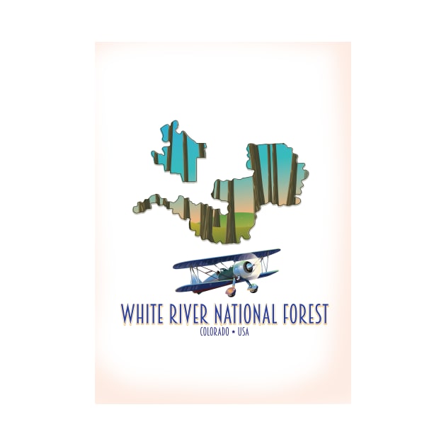 White River National Forest Colorado map by nickemporium1