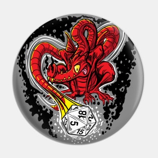 Dragon and Die Pin