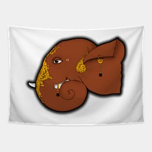 Ganesha : Ekdanta (Color) Tapestry