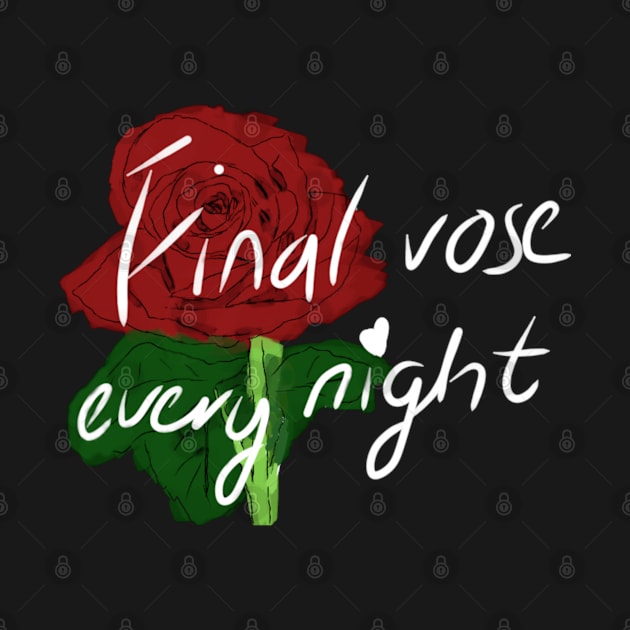 Final Rose everynight the bachelor  inspired red rose romantic valentines gift by Fafi