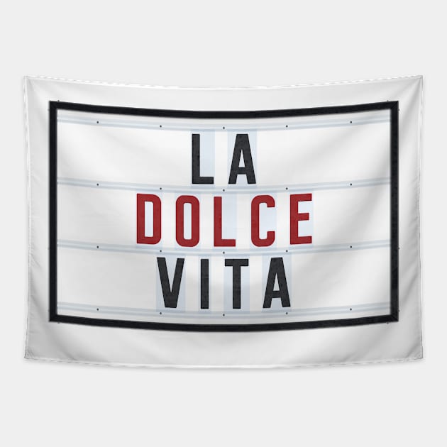 LA DOLCE VITA - red Tapestry by Art-Frankenberg