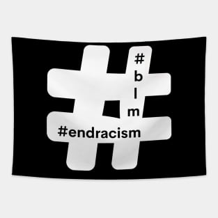 Hashtag End Racism Blm Black Lives Matter Tapestry