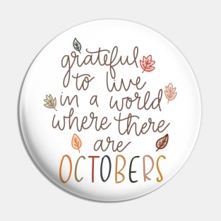 October Pin