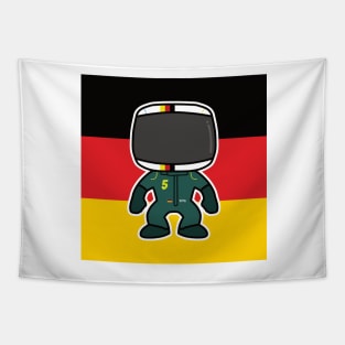 Sebastian Vettel Custom Bobblehead - 2022 Season Flag Edition Tapestry