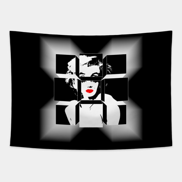 Marilyn Blox #2 Tapestry by SiSuSiSu