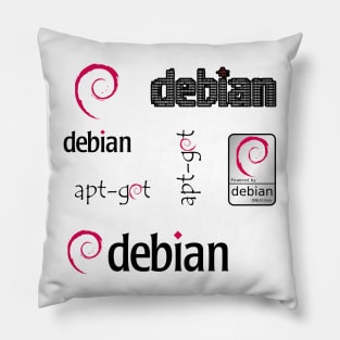 debian sticker set Pillow