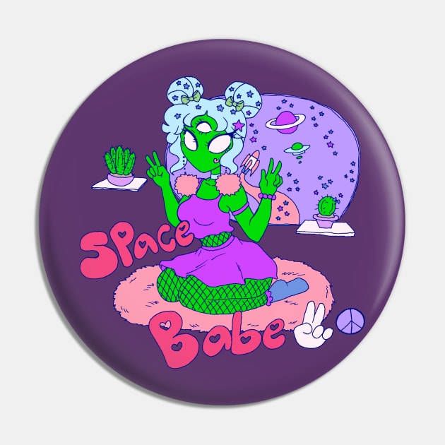 Alien Space Babe Pin by saradaboru