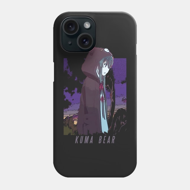 Kuma Kuma Kuma Bear ''FADE AWAY'' V1 Phone Case by riventis66