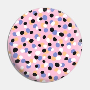 Funky pebbles in pink Pin