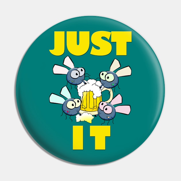 Bugs Sipping Beer Pin by likbatonboot