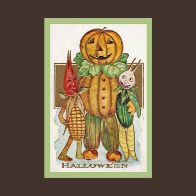 Vintage-Look Halloween Vegetable People by numpdog