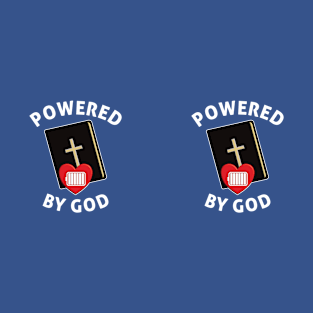 Powered By God - Fully Charged Heart T-Shirt