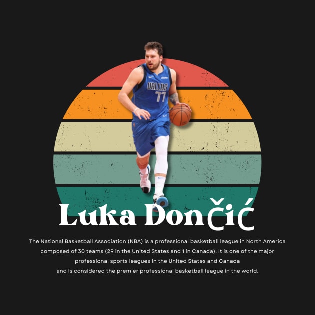 Luka Dončić Vintage V1 by Gojes Art