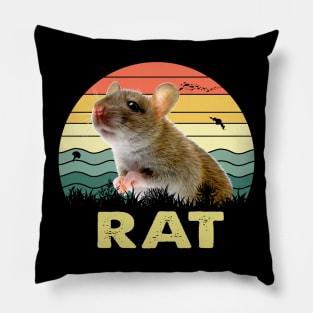 Rat Sassy Rat Shirt Playful Purr-fection Pillow