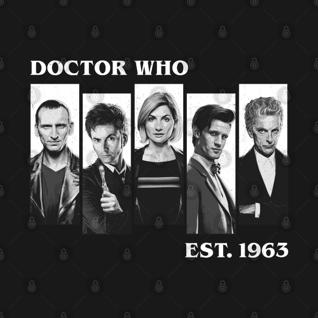 Doctor Who Est 1963 Classic Black by OrcaDeep