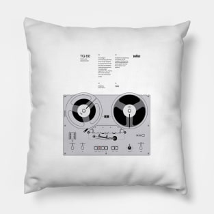 TG60 Tape Recorder Braun - Dieter Rams Design Pillow