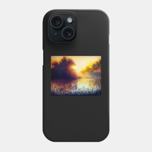 Tranquility of the golden hour Phone Case