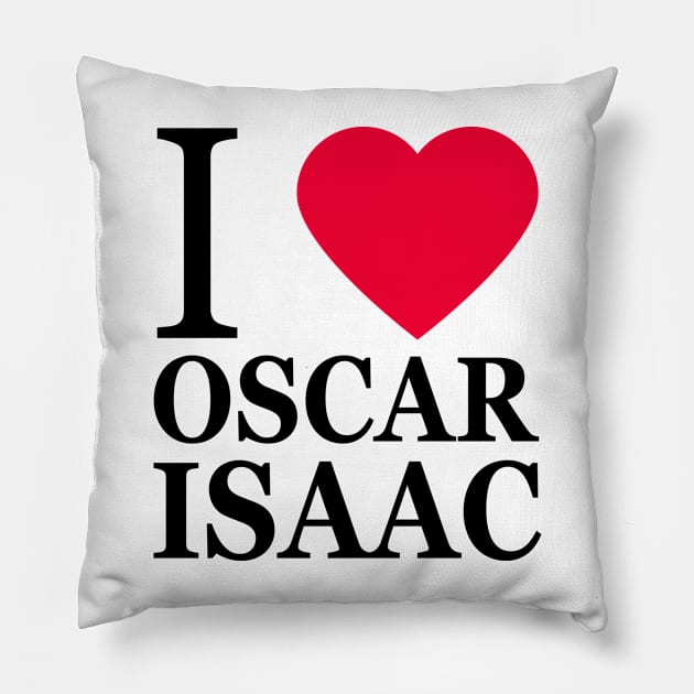 I love Oscar Isaac (2) Pillow by byebyesally