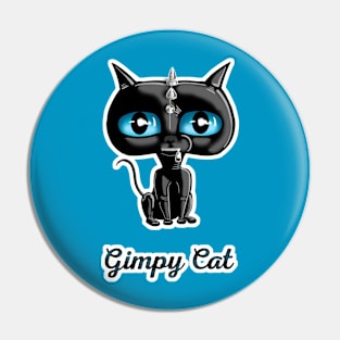 Gimpy Cat Pin