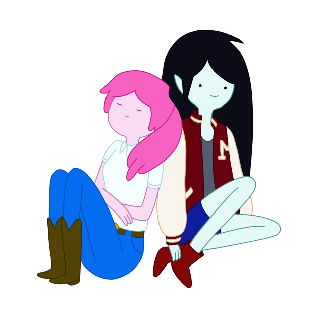 Marceline and Bubblegum by maxtrology