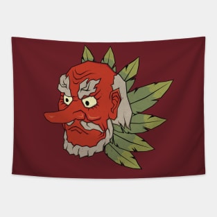 Tengu with Feather (Dust effect) Tapestry