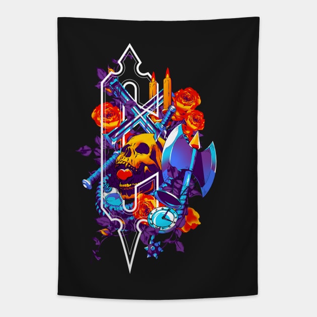 What a Horrible Night (Retro) Tapestry by manoystee