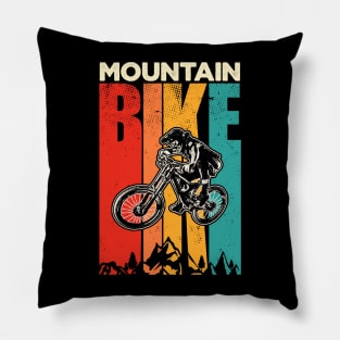 Vintage Mountain Bike Pillow