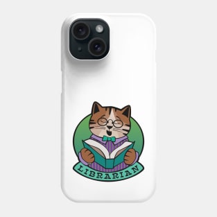 Librarian Cat Story Time Phone Case