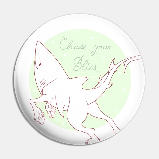 Shark Horse Green Pin by Naimly