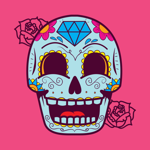 Flower Skull by superdupertees