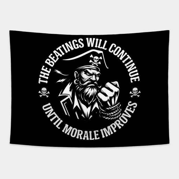 The Beatings Will Continue until Morale Improves Tapestry by SergioCoelho_Arts