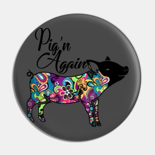 Pig Floweral Design. Pin