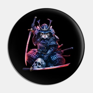 Samurai Cat Pin