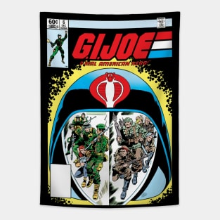 GI Joe retro comic cover Tapestry