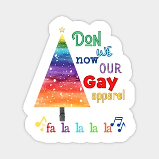 Gay Apparel Christmas Magnet