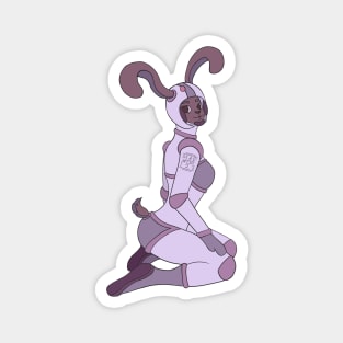 Rabbit astronaut Magnet