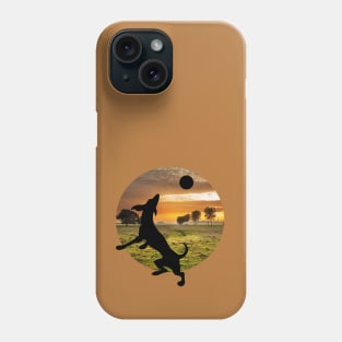 Dog at play Phone Case