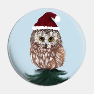 Holiday Owl Pin