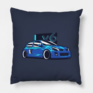 Blue Clio V6 Sport Phase 2 Pillow