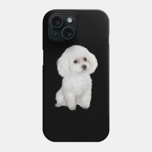 Fluffy White Toy Poodle Phone Case