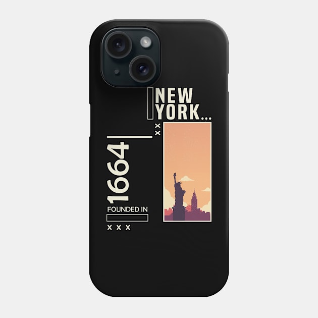 New York Founded in 1664 Phone Case by C_ceconello