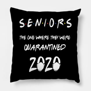 Senior Class Of 2020 Graduation Funny Quarantine Pillow