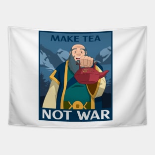 Iroh "Make Tea Not War" Tapestry